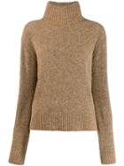 Dondup Knitted Turtle Neck Sweatshirt - Brown