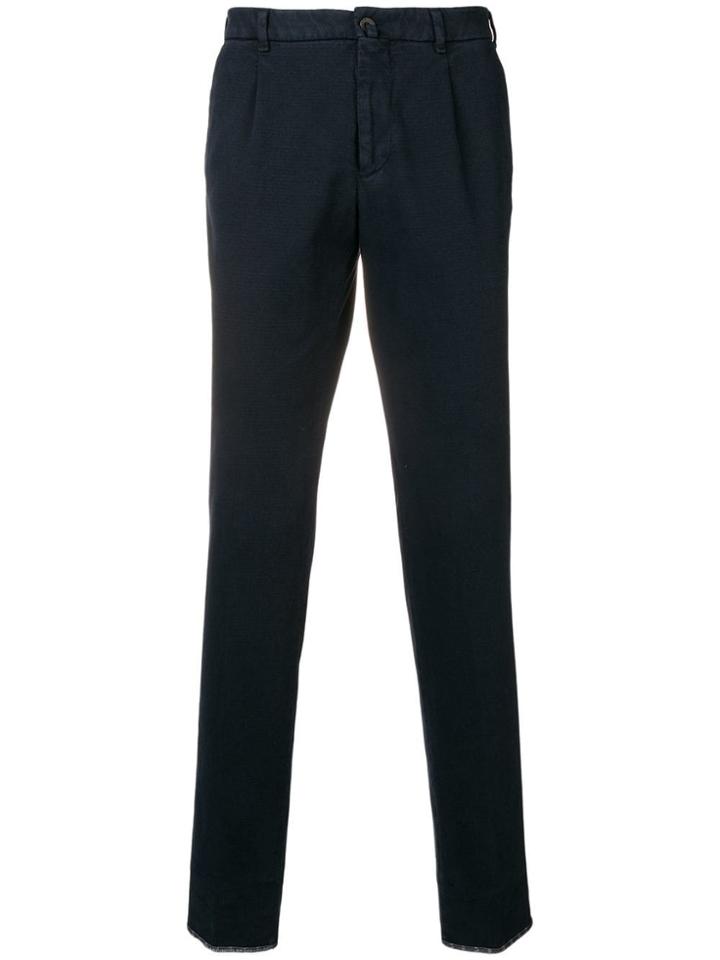 Lardini Straight Leg Trousers - Blue