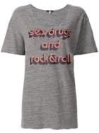 R13 Printed Front T-shirt - Grey