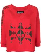 Moose Knuckles Cropped Printed Sweatshirt - Red