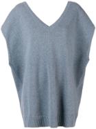 Stella Mccartney Cap Sleeve Sweater - Blue