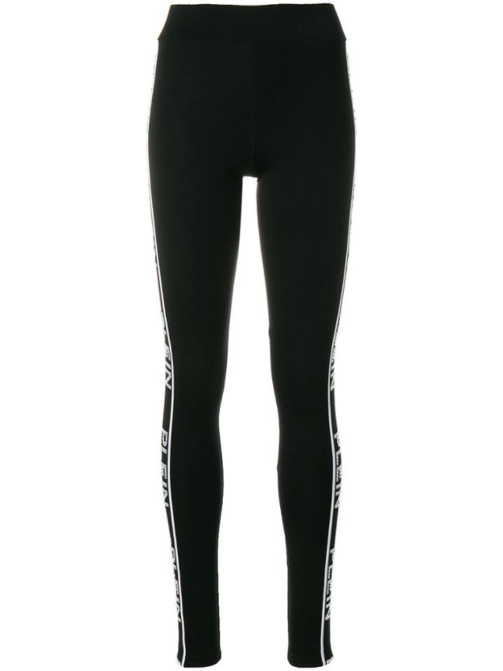 Philipp Plein Band Strip Leggins - Black