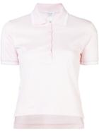 Thom Browne Buttoned Sides Polo Shirt, Size: 40, Pink/purple, Cotton