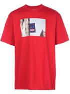Supreme Banner Print T-shirt - Red