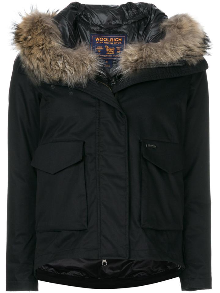 Woolrich Padded Short Parka - Black