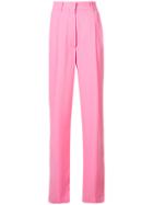 Maison Margiela High-waist Tailored Trousers - Pink & Purple