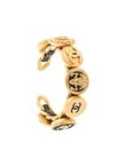 Chanel Pre-owned Logo Medallion Bangle - Gold