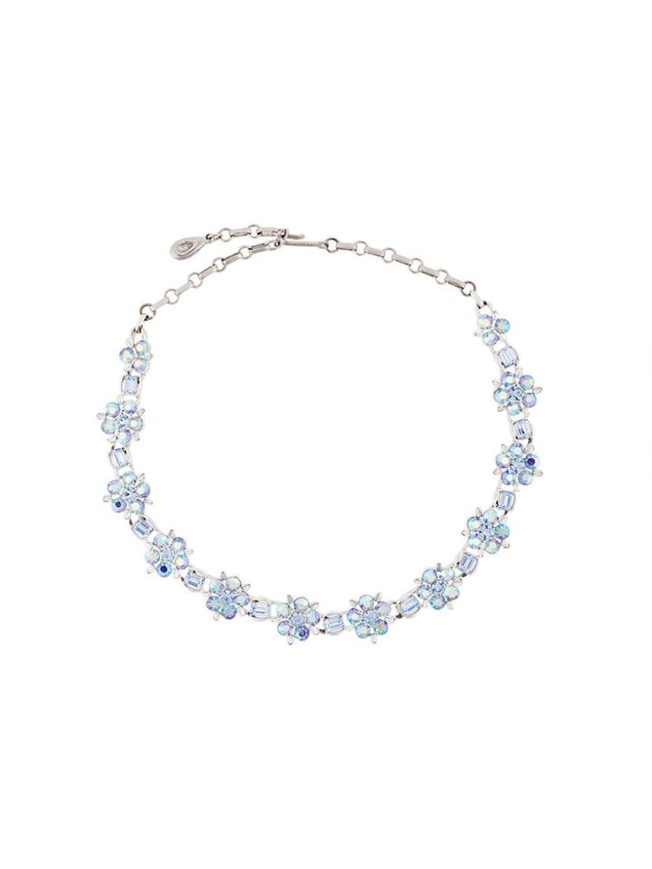 Susan Caplan Vintage Floral-embellished Necklace - Metallic