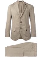 Mp Massimo Piombo - Unconstructed Single-breasted Suit - Men - Cotton/linen/flax/viscose - 48, Nude/neutrals, Cotton/linen/flax/viscose