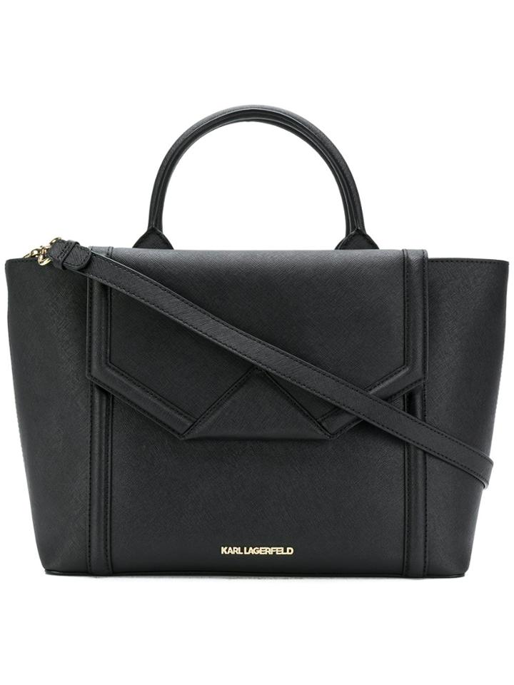 Karl Lagerfeld K/klassik Flap Tote Bag - Black