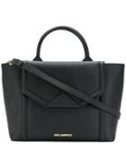 Karl Lagerfeld K/klassik Flap Tote Bag - Black