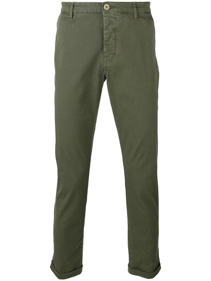 Pence - Classic Chinos - Men - Cotton/spandex/elastane - 50, Green, Cotton/spandex/elastane