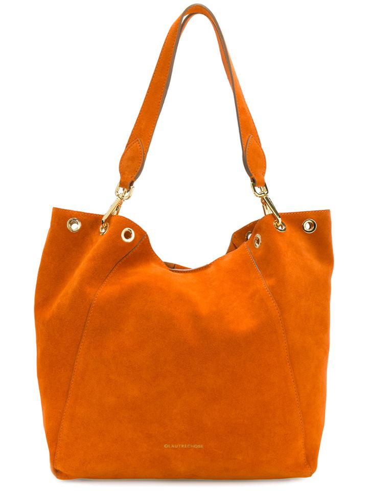 L'autre Chose Wide Shoulder Bag - Yellow & Orange