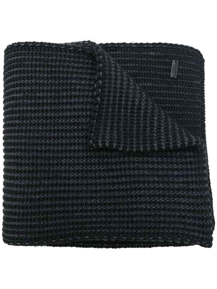 Daniele Alessandrini Knitted Scarf - Black