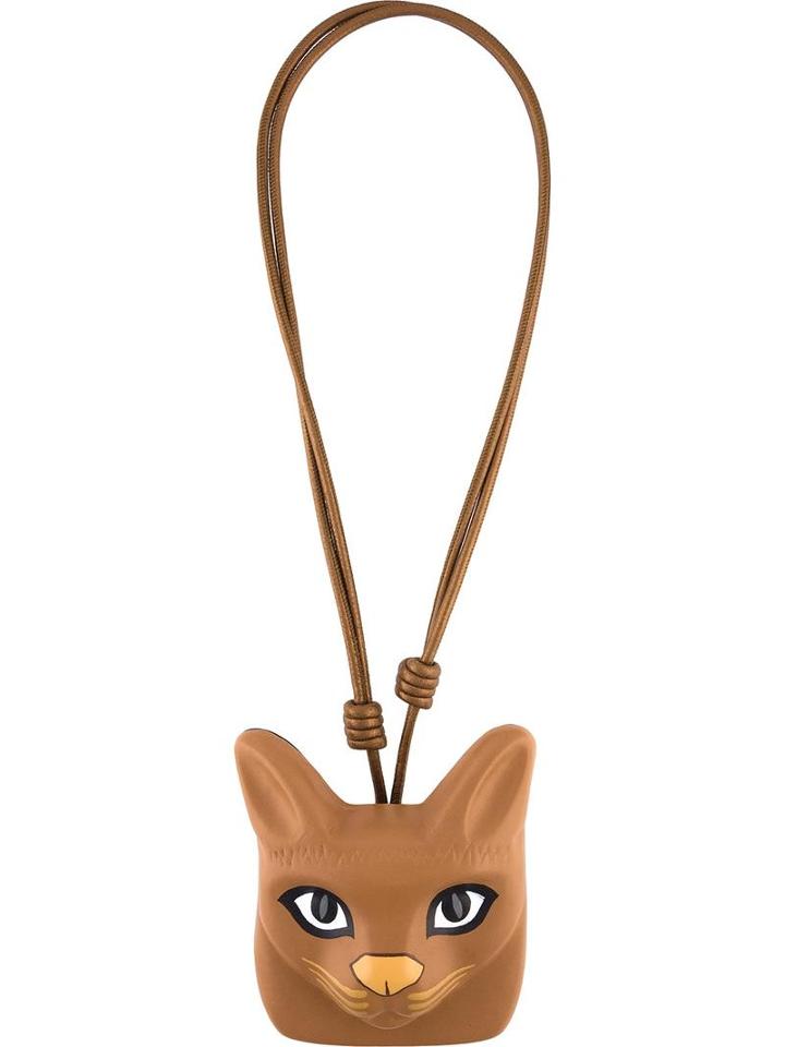 Loewe 'cat Face' Necklace, Women's, Brown