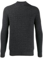 Altea Gauge 5 Detail Knit Jumper - Grey