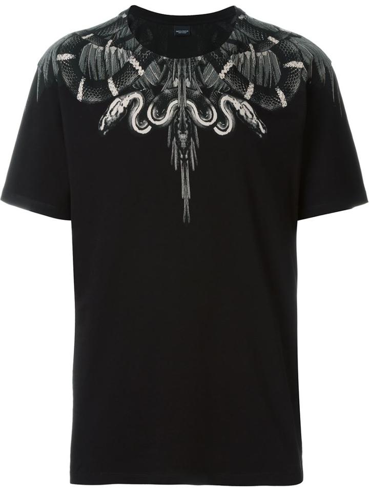 Marcelo Burlon County Of Milan 'moa' T-shirt, Men's, Size: Medium, Black, Cotton