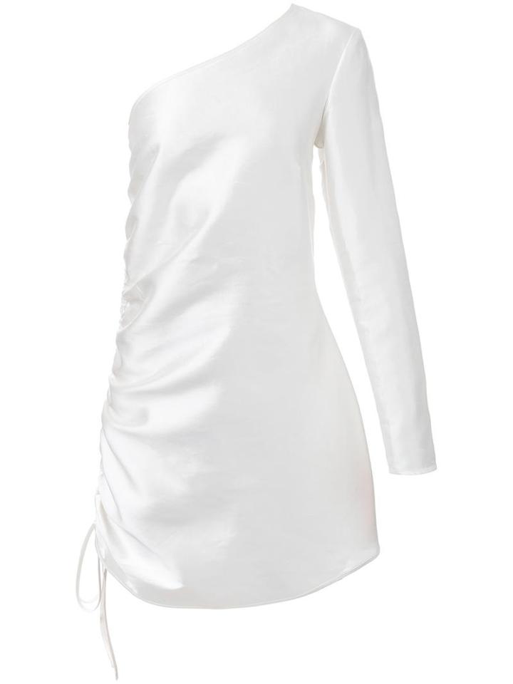 Georgia Alice 'snake' Mini Dress, Women's, Size: 8, White, Silk/cotton