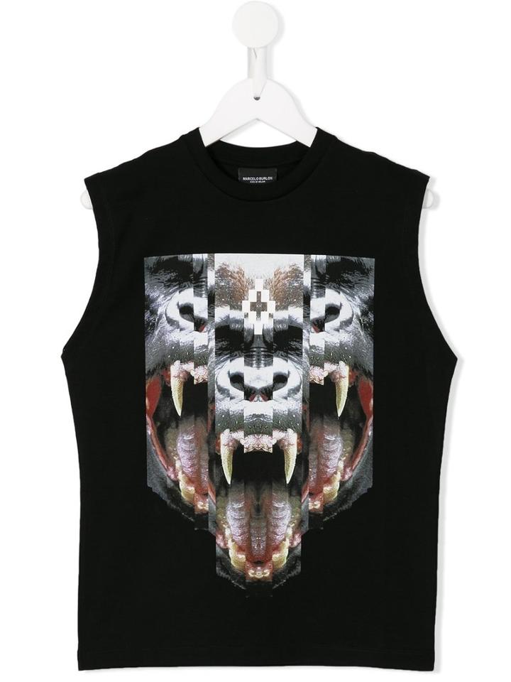 Marcelo Burlon County Of Milan Kids Mini Me Tank Top, Boy's, Size: 8 Yrs, Black