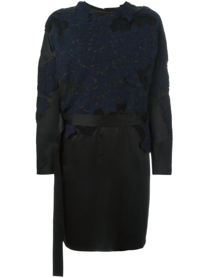 3.1 Phillip Lim Destroyed Lace Dress, Women's, Size: 8, Blue, Cotton/nylon/viscose