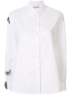 Dice Kayek Bug Embellished Button-down Shirt - White