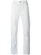 Stone Island Bianco Trousers, Men's, Size: 34, White, Cotton