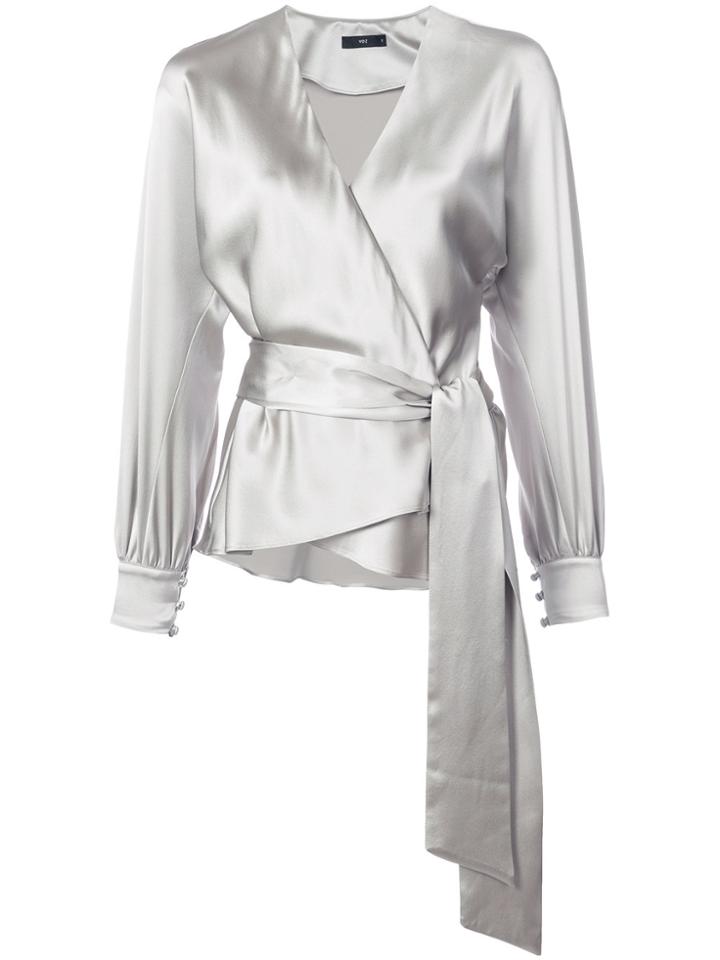 Voz Liquid Blouse - Grey