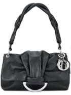 Christian Dior Vintage Leather Bow Flap Bag - Black