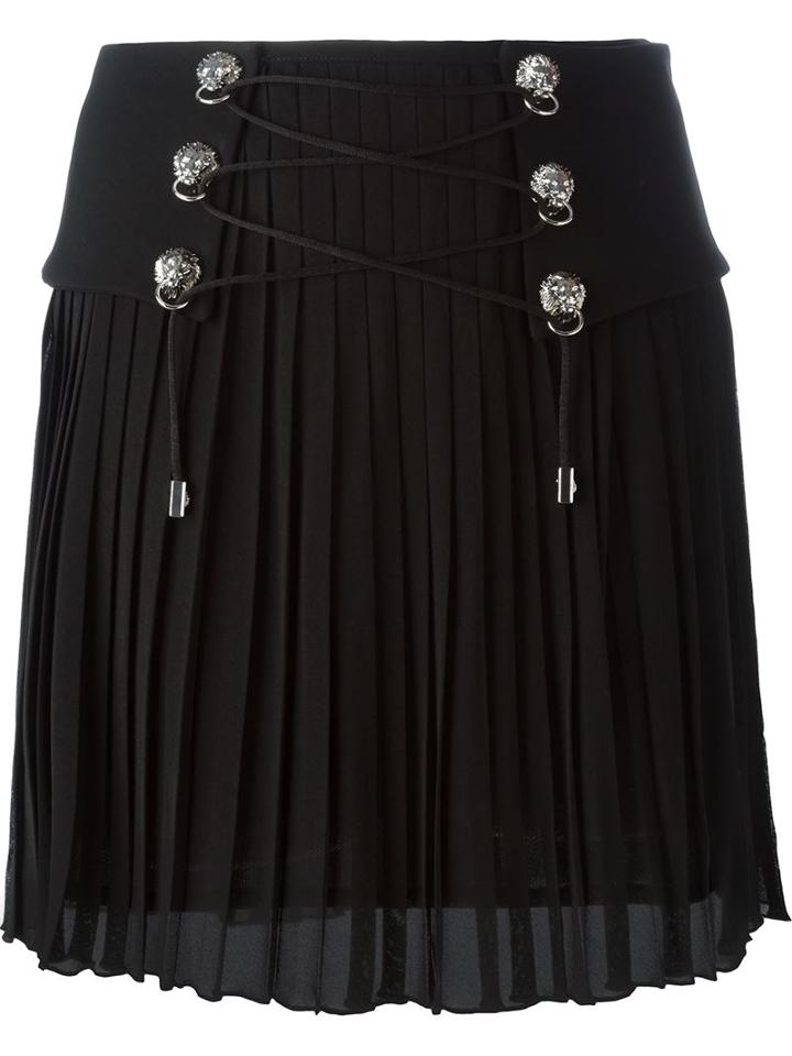 Versus Pleated Lace-up Skirt