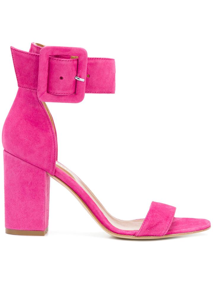 Paris Texas Ankle Strap Sandals - Pink & Purple