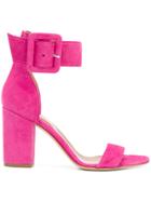 Paris Texas Ankle Strap Sandals - Pink & Purple