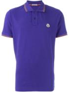 Moncler Classic Polo Shirt, Men's, Size: L, Blue, Cotton