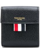 Thom Browne Clasped Leather Large Coin Case - Black