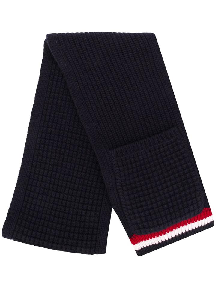 Thom Browne Fun Mix Chunky Pocket Scarf - Blue