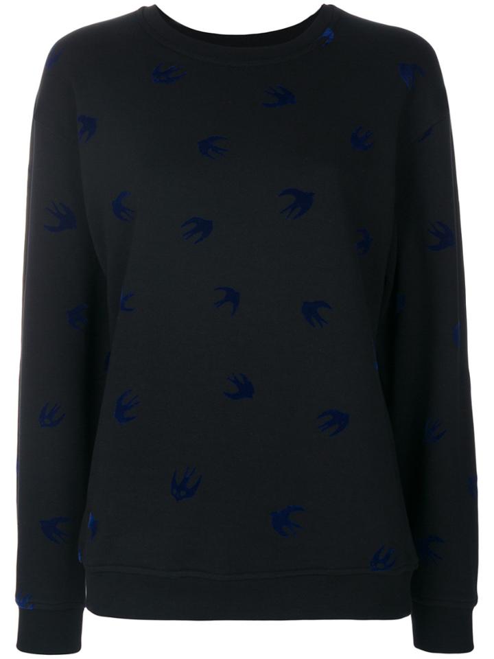 Mcq Alexander Mcqueen Micro Swallow Sweatshirt - Black