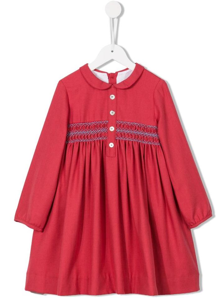 Amaia Ruched Shirt Dress, Girl's, Size: 8 Yrs, Red