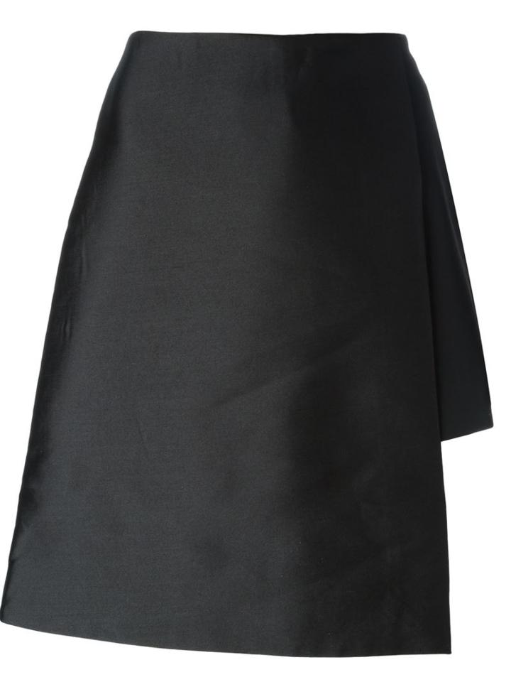 C/meo Asymmetric Skirt Shorts, Women's, Size: S, Black, Polyester