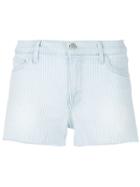 J Brand Striped Cut-off Shorts - Blue