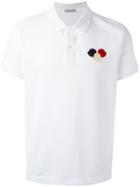 Moncler Logo Plaque Polo Shirt - White