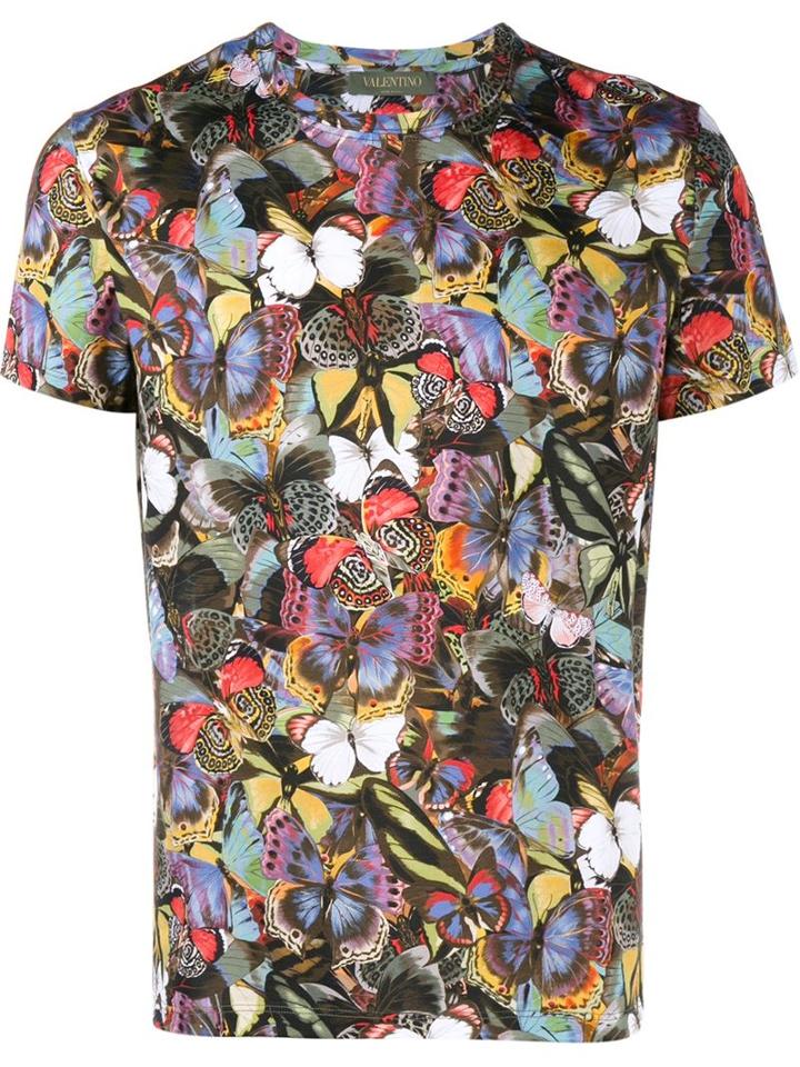 Valentino 'camubutterfly' T-shirt, Men's, Size: Small, Cotton