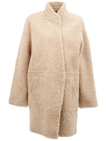 32 Paradis Sprung Frères Reversible Shearling Coat