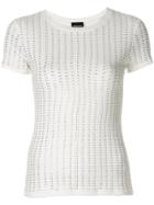 Ermanno Ermanno Perforated T-shirt - White