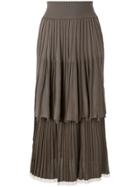 Sonia Rykiel Layered Skirt - Brown