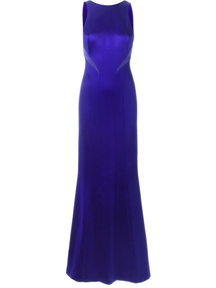 Galvan Panel Detail Back Cut Out Fitted Evening Dress