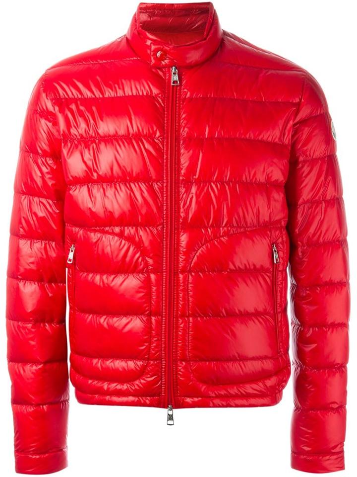 Moncler 'acorus' Padded Jacket, Men's, Size: 3, Red, Polyamide/feather Down