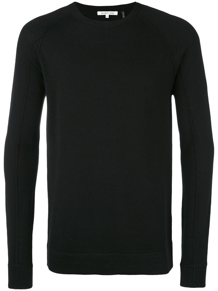 Crew Neck Jumper - Men - Wool - Xl, Black, Wool, Helmut Lang