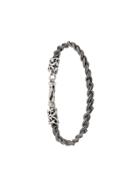 Emanuele Bicocchi Slim Woven Chain Bracelet - Silver