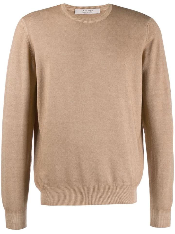 La Fileria For D'aniello Crew Neck Sweatshirt - Neutrals