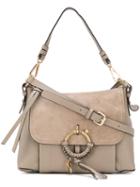 See By Chloé - Joan Cross Body Satchel - Women - Cotton/calf Leather - One Size, Grey, Cotton/calf Leather