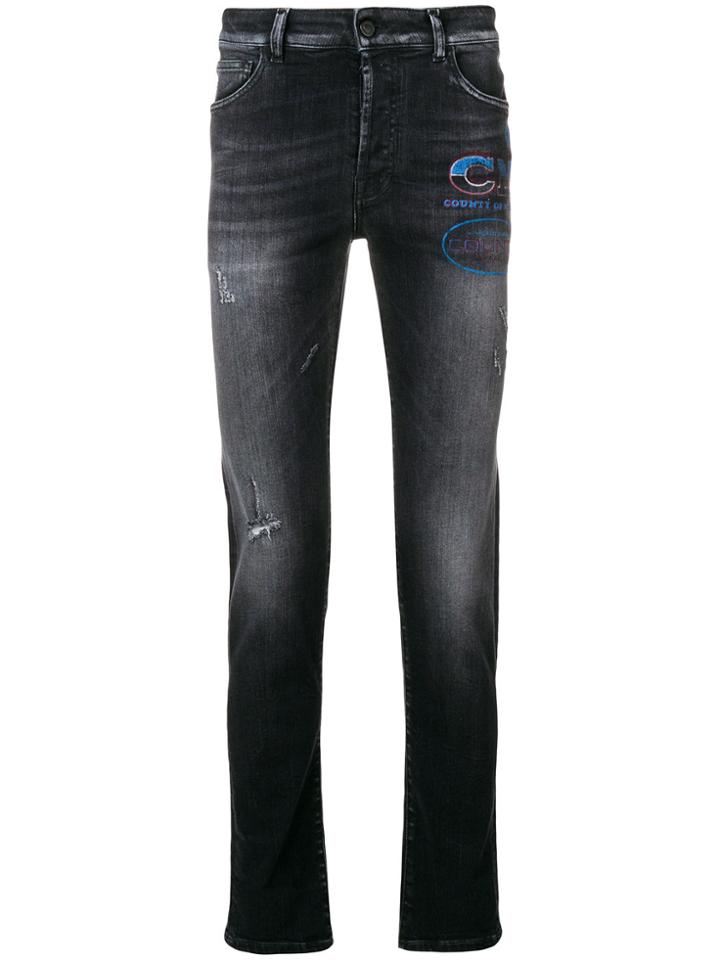 Marcelo Burlon County Of Milan Straight-leg Jeans - Black